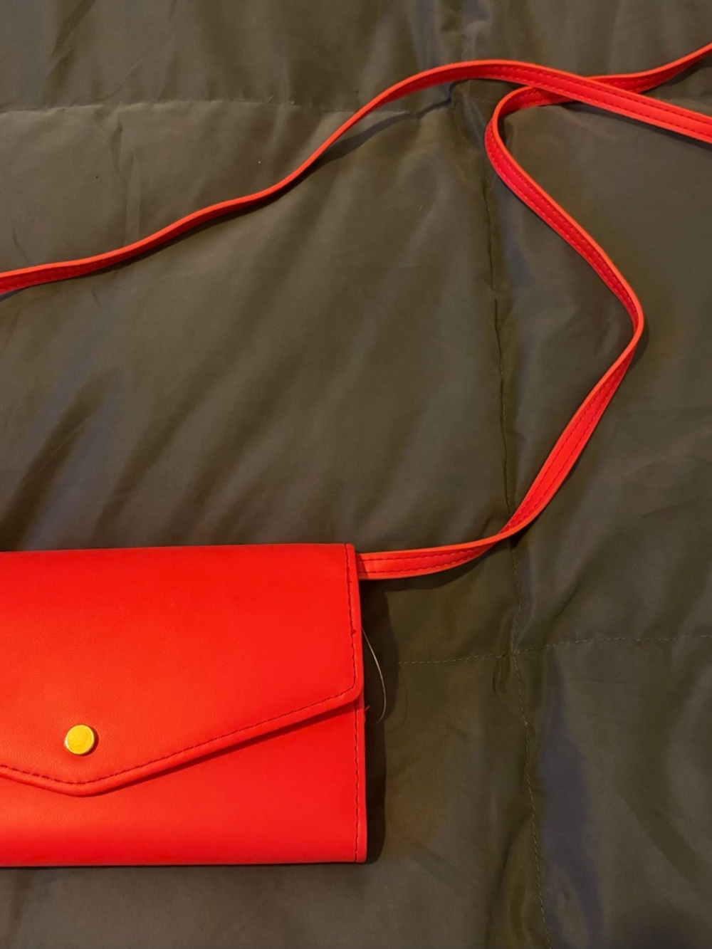 Red Crossbody Wallet Purse - Sleek Women's Shoulder Bag